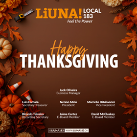 LIUNA 183 - Thanksgiving - Oct 2026